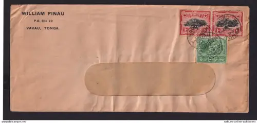 Tonga Ozeanien Südpazifik Brief ab Vavau nach Nukualofa Nuku'alofa 1934