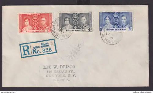 Briefmarken Britische Kolonien British Honduras König Georg Elisabeth Krönung