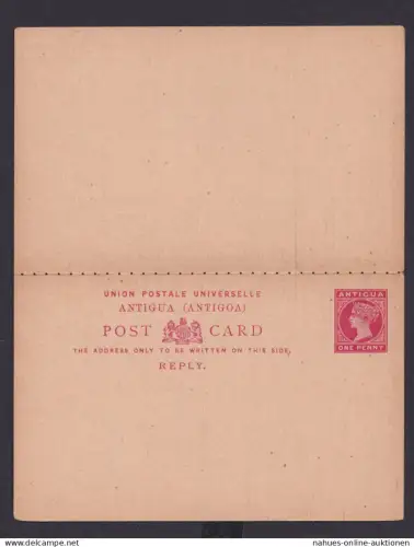 Briefmarken Britische Kolonien Antigua Ganzsache Queen Victoria Frage & Antwort