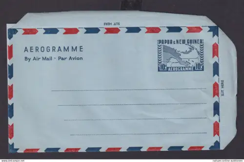 Papua Neuguinea New Guinea Ganzsache Postal stationery Aerogramm Air letter 10 d