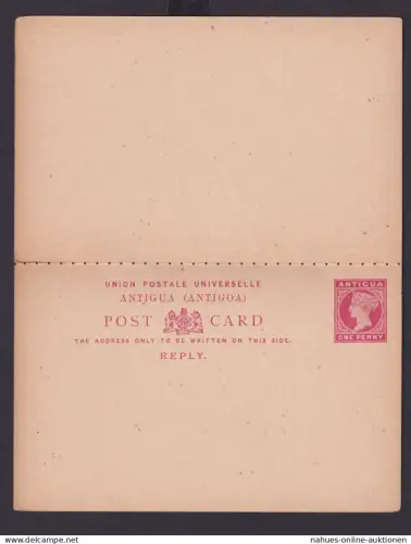Briefmarken Britische Kolonien Antigua Ganzsache Queen Victoria Frage & Antwort
