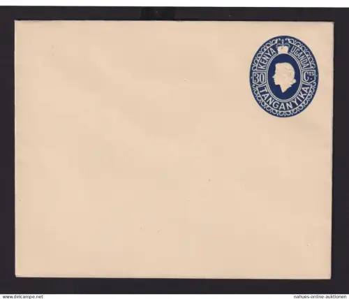 Afrika Tanganjika Tanganyika Tansania Kenia Uganda Ganzsache Umschalg 30 cts