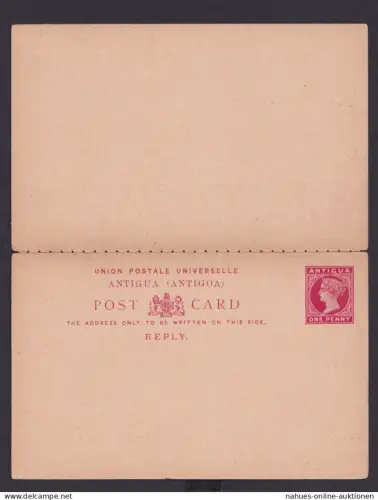 Briefmarken Britische Kolonien Antigua Ganzsache Queen Victoria Frage & Antwort