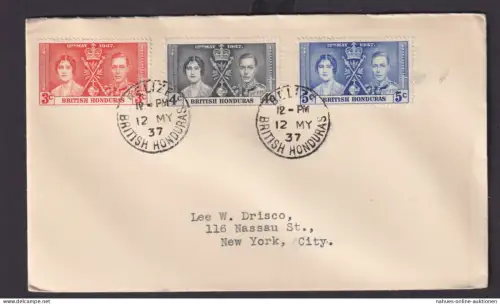 Briefmarken Britische Kolonien British Honduras König Georg Elisabeth Krönung