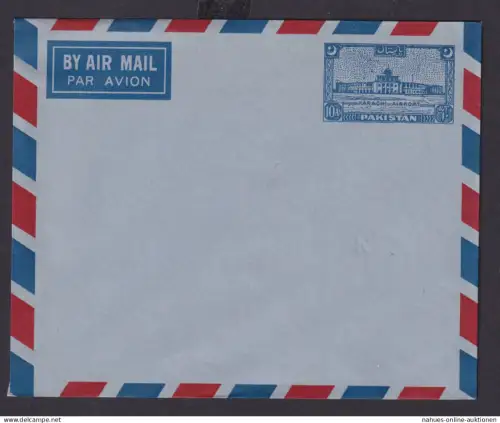 Flugpost Pakistan Ganzsache Aerogramm postal stationery cover 10 AS