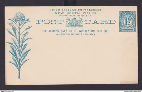 Australien New South Wales Ganzsache 1 1/2p blau Jubiläum