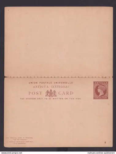 Briefmarken Britische Kolonien Antigua Ganzsache Queen Victoria Frage & Antwort