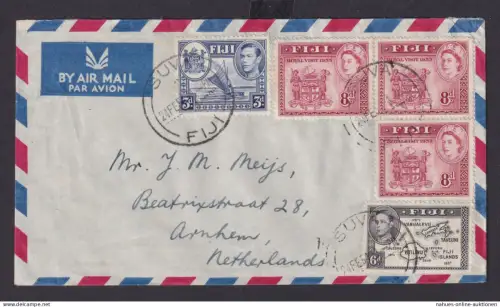 Fiji Fitschi Inseln MIF King Georg VI + Queen Elisabeth Suva nach Arnhem