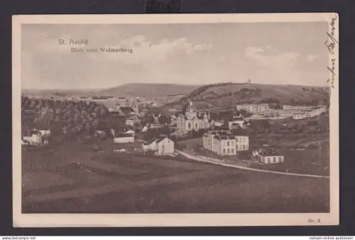 Ansichtskarte St. Avold Frankreich Ansicht vom Walmerberg Feldpost nach Berlin