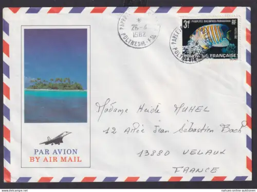 Frankreich Französisch Polynesien Brief exotischer Beleg