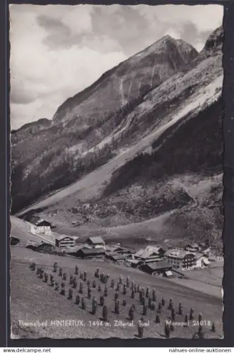 Ansichtskarte Hintertux Zillertal Tirol Österreich Totalansicht Gebirgspanorama