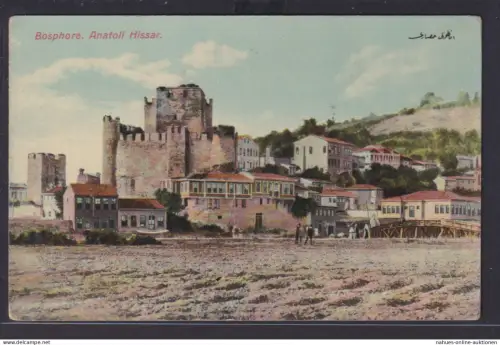 Ansichtskarte Bosphore Bosperus Meerenge Türkei Anatoli Hissar Künstlerkarte