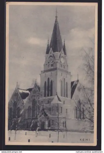 Ansichtskarte Kemi Finnland Kirche Kirkko