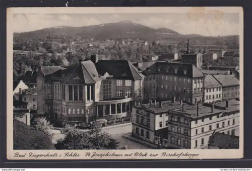 Ansichtskarte Bad Ziegenhals Schlesien Glucholazy Polen St. Josephshaus