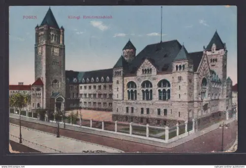 Ansichtskarte Künstlerkarte Posen Preussen Polen Königl. Residenzschloss nach