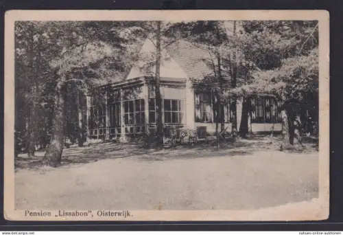 Ansichtskarte Oisterwijk Pension Lissabon Wald Bäume Niederlande nach Den Hag