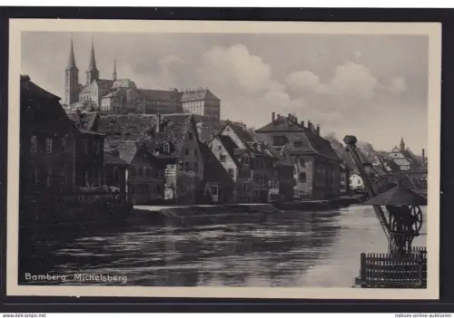 Ansichtskarte Bamberg Michelsberg Main Fluss Bayern