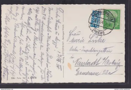 Ansichtskarte Assmannshausen Burg Rheinstein Rheinblick Totalansicht Rheidampfer