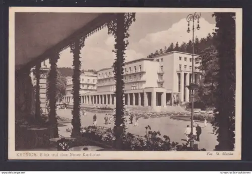 Ansichtskarte Krynica Zdrój Polen Neues Kurhaus Gesundheit Erholung