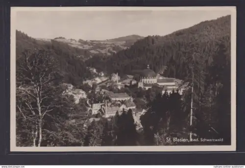 Ansichtskarte St. Blasien Totalansicht Landschaft Wälder Bad. Schwarzwald