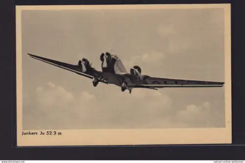 Militaria Flugpost Flugzeug Junkers Ju 52 Weltkrieg Tante Ju Deutsches Reich