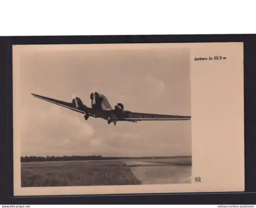 Militaria Flugpost Flugzeug Junkers Ju 52 Weltkrieg Tante Ju Deutsches Reich