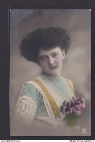 Ansichtskarte St. Pölten n. Wien Vignette Schönheit Frau Porträt