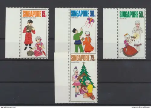 Asien Singapur Feste der Völker Luxus postfrisch MNH Kat.-Wert 17,00 1971
