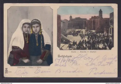 Osmanisches Reich Türkei Ansichtskarte Bethlehem Westjordanland nach