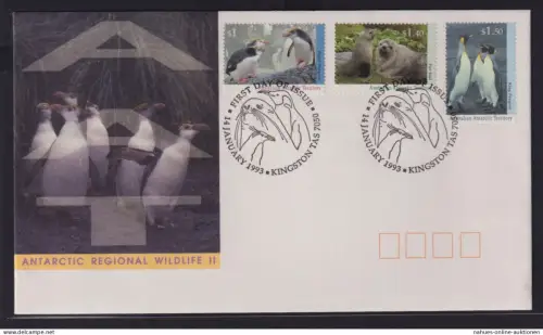 Australien Antarktis Antarctic Territory Tiere Pinguine Seebären FDC 14.01.1993