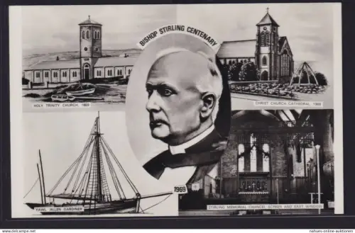 Falklandinseln Brief Ansichtskarte Bishop Stirling Centenary
