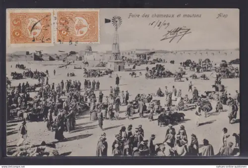 Osmanisches Reich Türkei Ansichtskarte Aleppo Syrien nach Paris