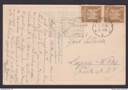 Deutsches Reich selt. Masch.-Stempel Ausstellung Düsseldorf Gesundheit Soziales