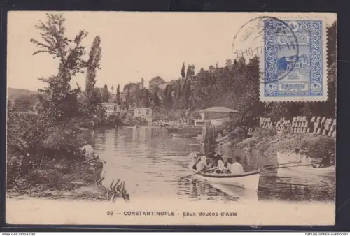 Osmanisches Reich Türkei Ansichtskarte Konstantinopel Istambul nach Wiesbaden