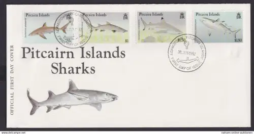 Pitcairn Inseln Brief Tiere Fische 396-399