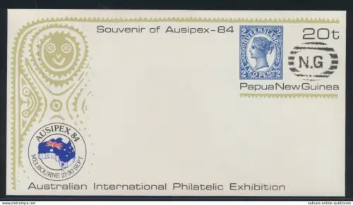 Papua Neuguinea New Guinea Ganzsache Philatelie Queensland postal stationery