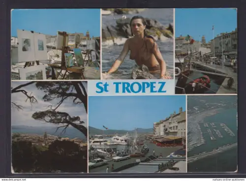 Ansichtskarte St. Tropez Frankreich Französische Riviera ab Grimaud nach Hasselt