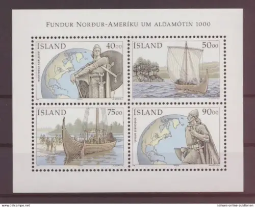 Island Entdeckung Amerikas Block 26 Luxus postfrisch