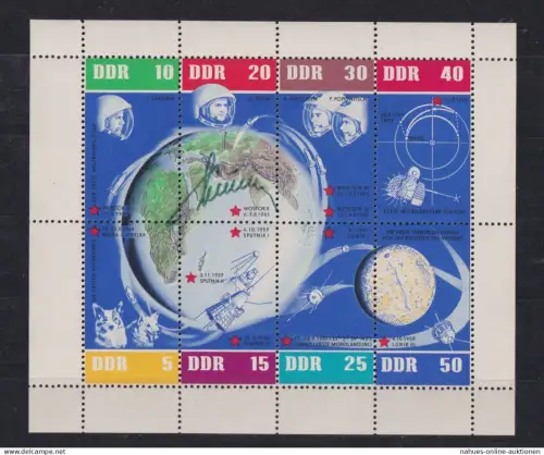 Original Autogramm Autograph German Stepanowitsch Titow Sowejtunion Weltraum