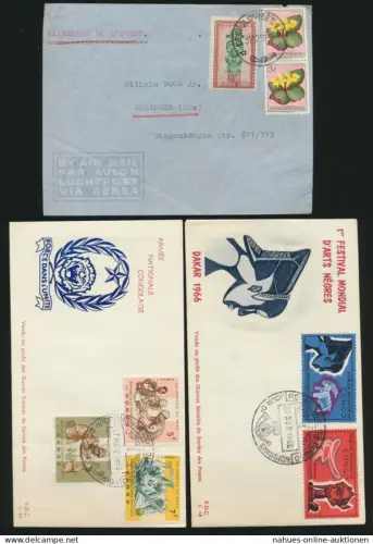 Afrika Kongo 3 alte Briefe Africa Congo three old covers