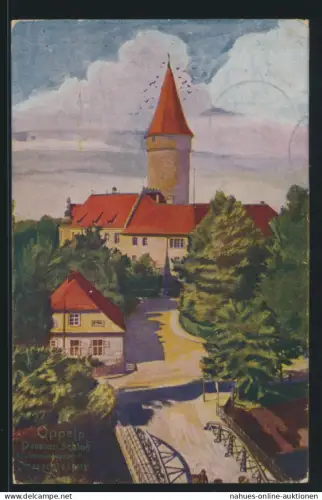 Ansichtskarte Oppeln Schloß Abstimmungsgebiet Ober Schlesien nach Ilmenau