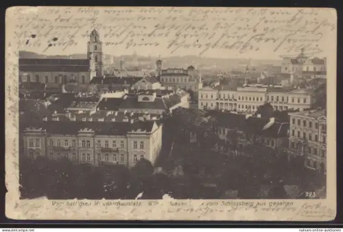 Foto Ansichtskarte Wilna vom Kriegsschauplatz Feldpost I Welkieg Drebach Sachsen