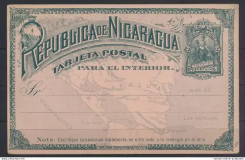 Übersee Nicaragua Ganzsache Nicaragua postal stationery
