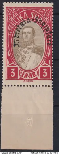 Albanien 197 Unterrand Verfassung Luxus Postfrisch Albania MNH Kat.-Wert 15,00