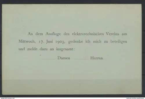 Deutsches Reich Ganzsache P 66Y Frage Antwort Zudruck Kiel Elektronischer Verein