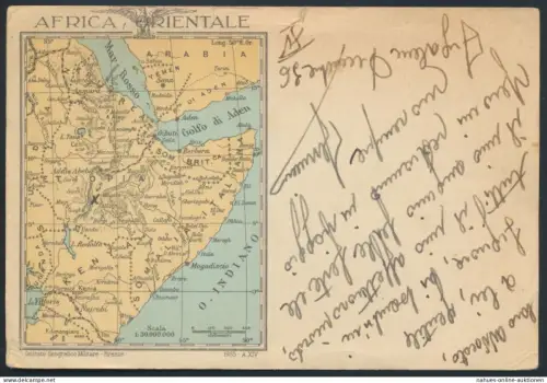 Ganzsache Afrika Somalia Italien Mogadischu Kolonie Italienisch-Somaliland