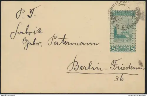 Bosnien Herzegowina Ganzsache P 13 K.u.K. Militärpost postal stationery n Berlin
