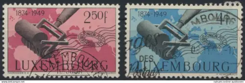 Luxemburg 461-462 75 Jahre Weltpostverein gestempelt 1949