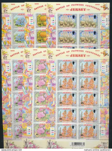 Großbritannien Jersey Kleinbogensatz 1041-46 Blumenfestival Luxuspostfrisch MNH