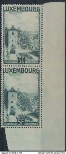 Luxemburg 258 mit Seitenrand Landschaften ungebraucht 1934
